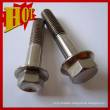 Grade 5 Titanium Flange Head Bolt for Bicycle